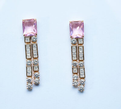 Radiant Princess Drop Earrings – Sterling Silver S925 - Image 3
