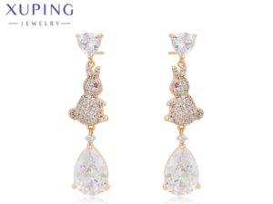 Xuping Bunny Drop Earrings – Cute Meets Classy
